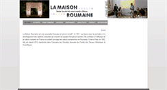 Desktop Screenshot of lamaisonroumaine.org