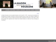 Tablet Screenshot of lamaisonroumaine.org